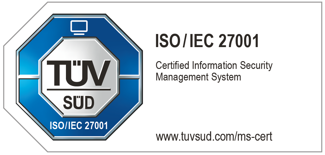 TÜV SÜD PRüfzeichen Cloud&Heat Technologies Zertifizierung ISO 27001